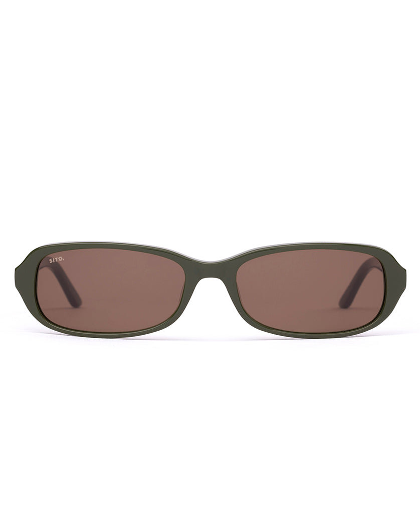 Sito ROUX: OLIVE/COFFEE - Sunglasses