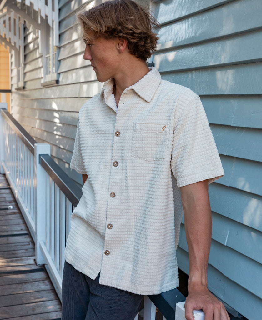 Golden Breed El Shirto Cord Shirt | Off White - Shirts