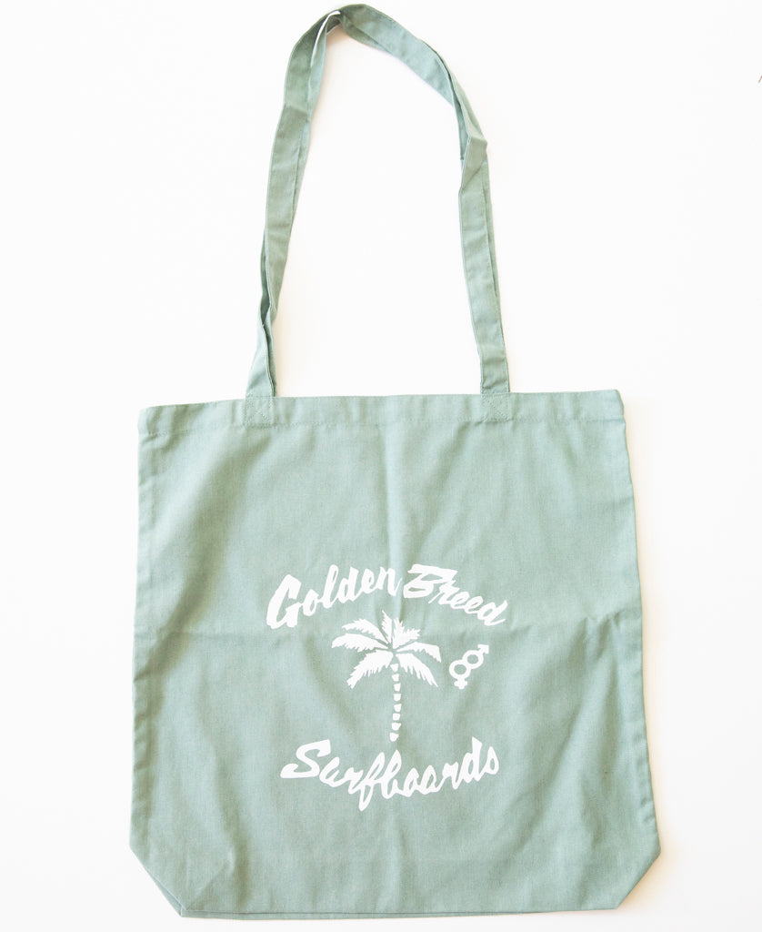 Golden Breed Bardot Logo Tote Bag | Leaf Green - Tote Bags