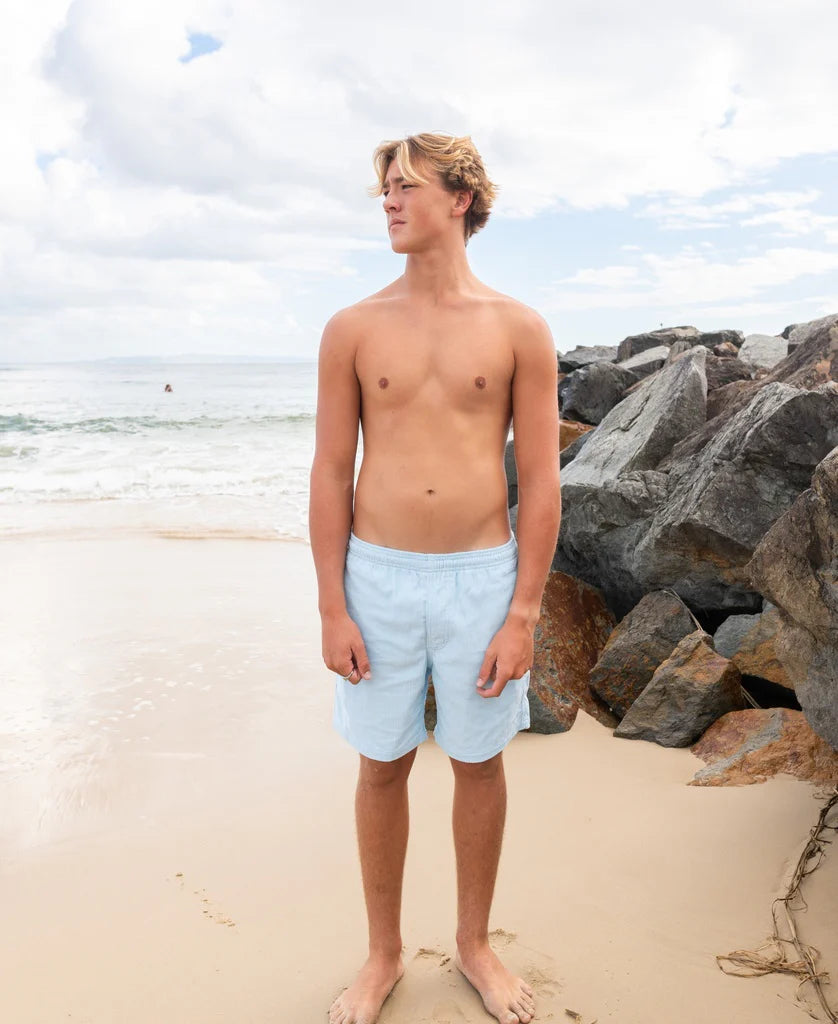 Golden Breed Floyd Cord Elastic Waist Walkshort | Sky - Shorts