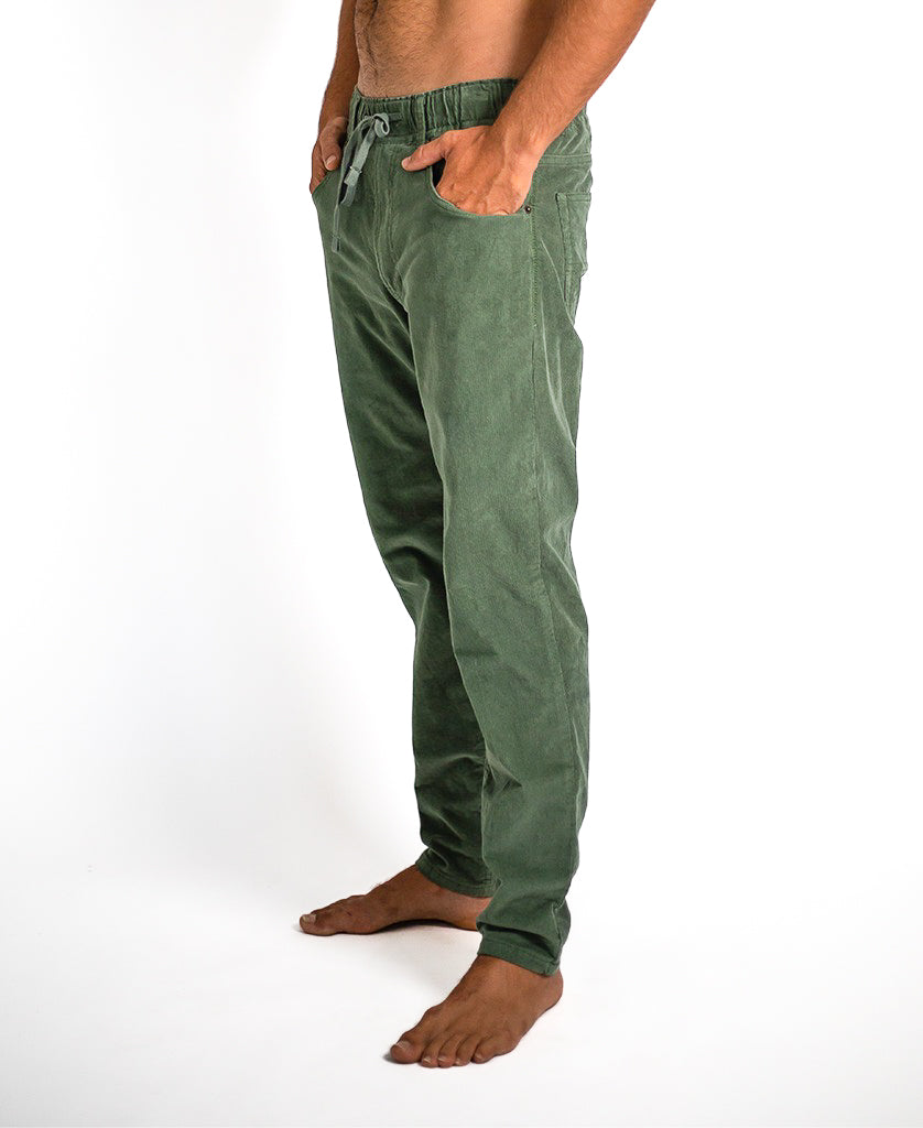 Catch Stretch Cord Pant | Khaki - Golden Breed
