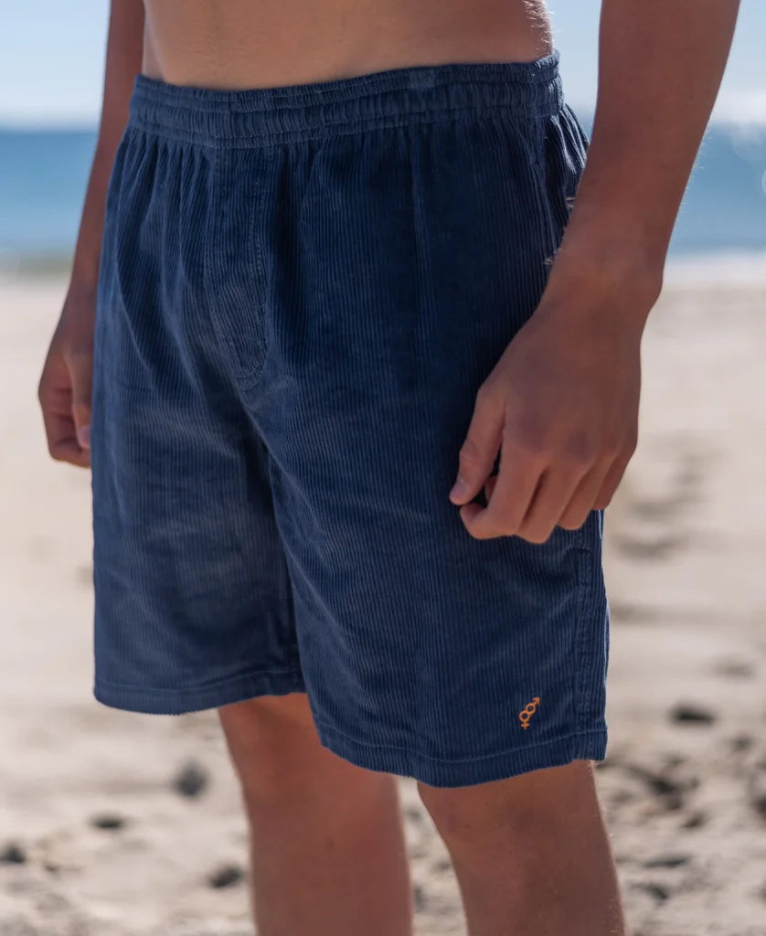 Floyd Cord Elastic Waist Walkshort | Vintage Navy