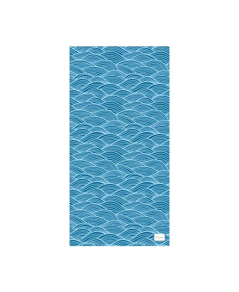 Blue Bay Bluebay Sand-Free Towel | Waves - Beach Towels