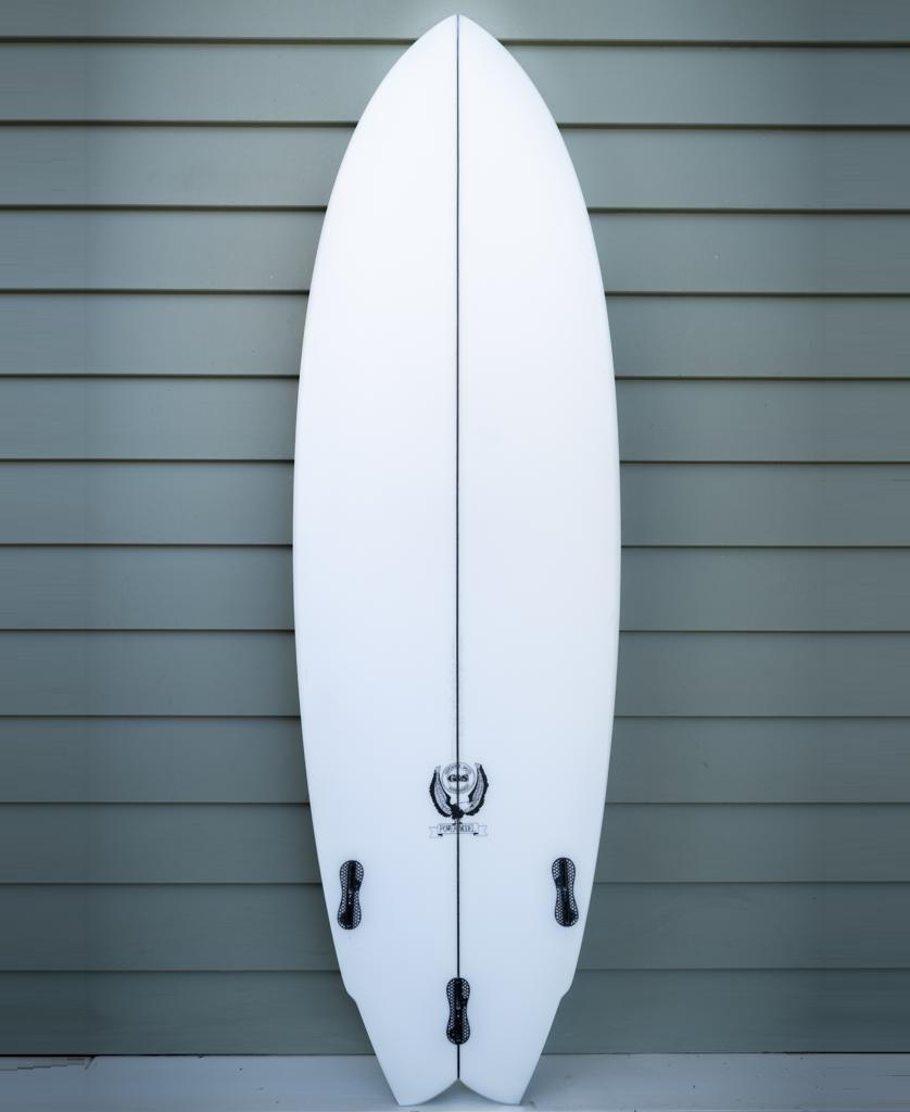 G&S 6'2 Power Twin Matte Finish | White-Golden Breed