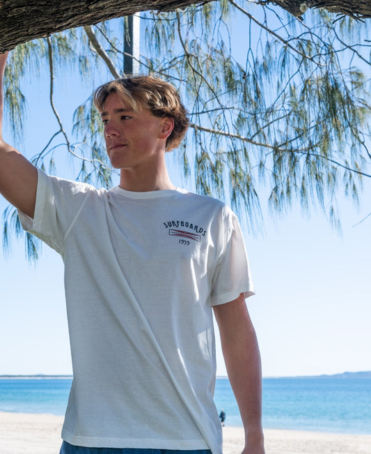 G&S Surfboards Tee | Off White