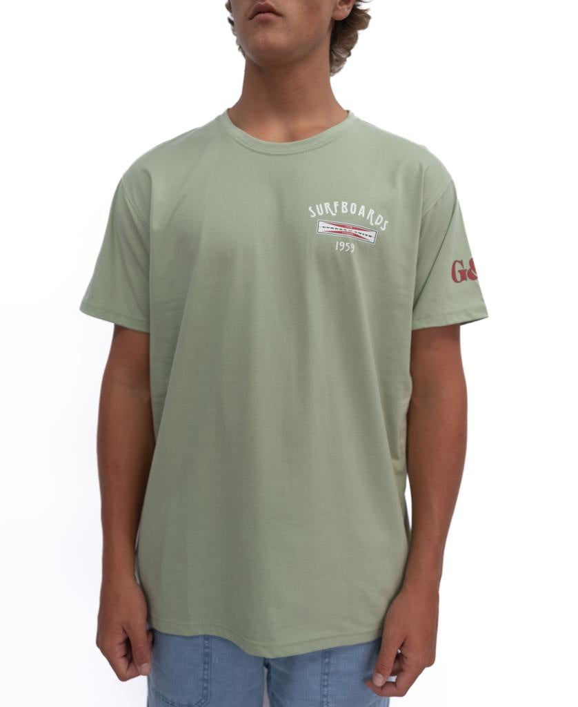 Gordon & Smith G&S Surfboards Tee | Sage - T-Shirts