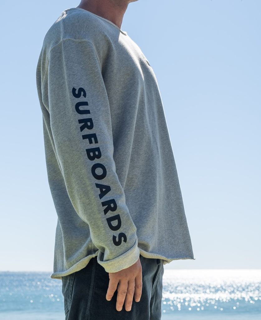 Gordon & Smith G&S Surfboards Rag Top | Grey Marle - Sweatshirts
