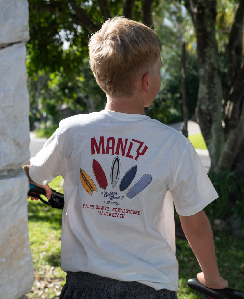 Manly Smurf Kids Tee | Off White