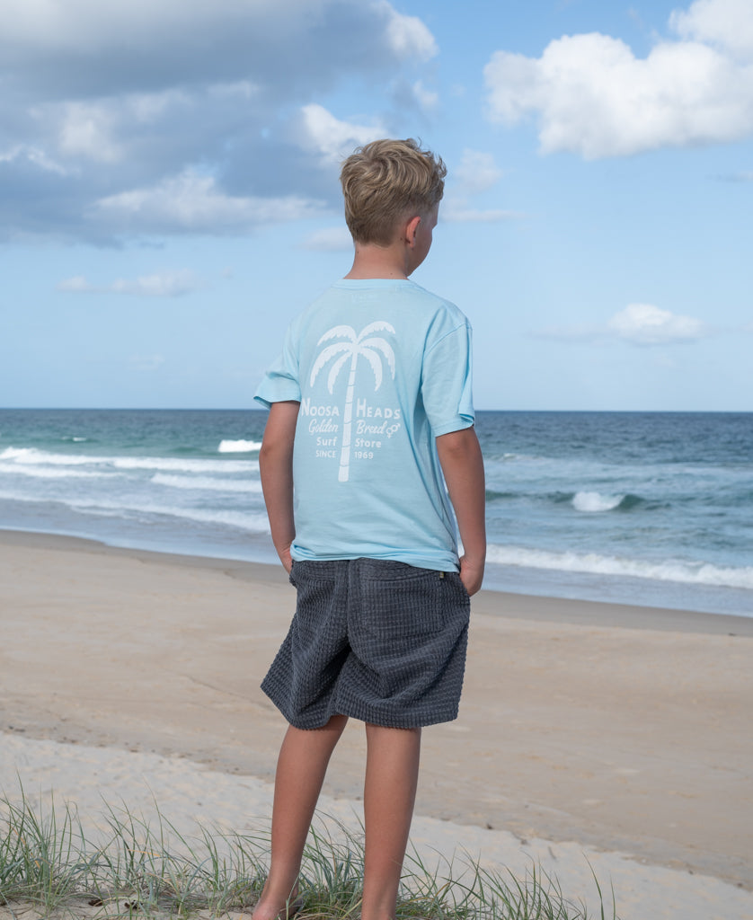 Noosa Palm Loco Kids Tee | Turquoise