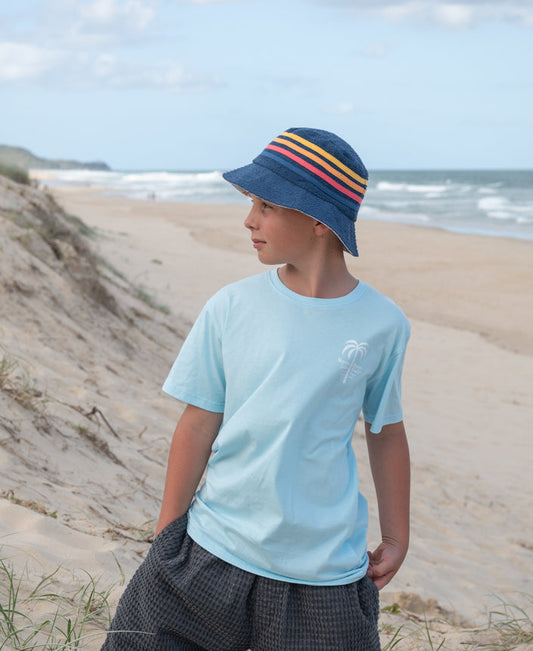 Noosa Palm Loco Kids Tee | Turquoise