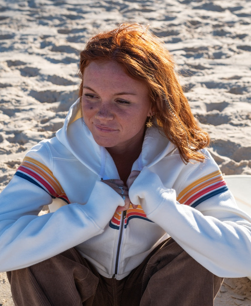 Long Island Zip Hoodie | Off White