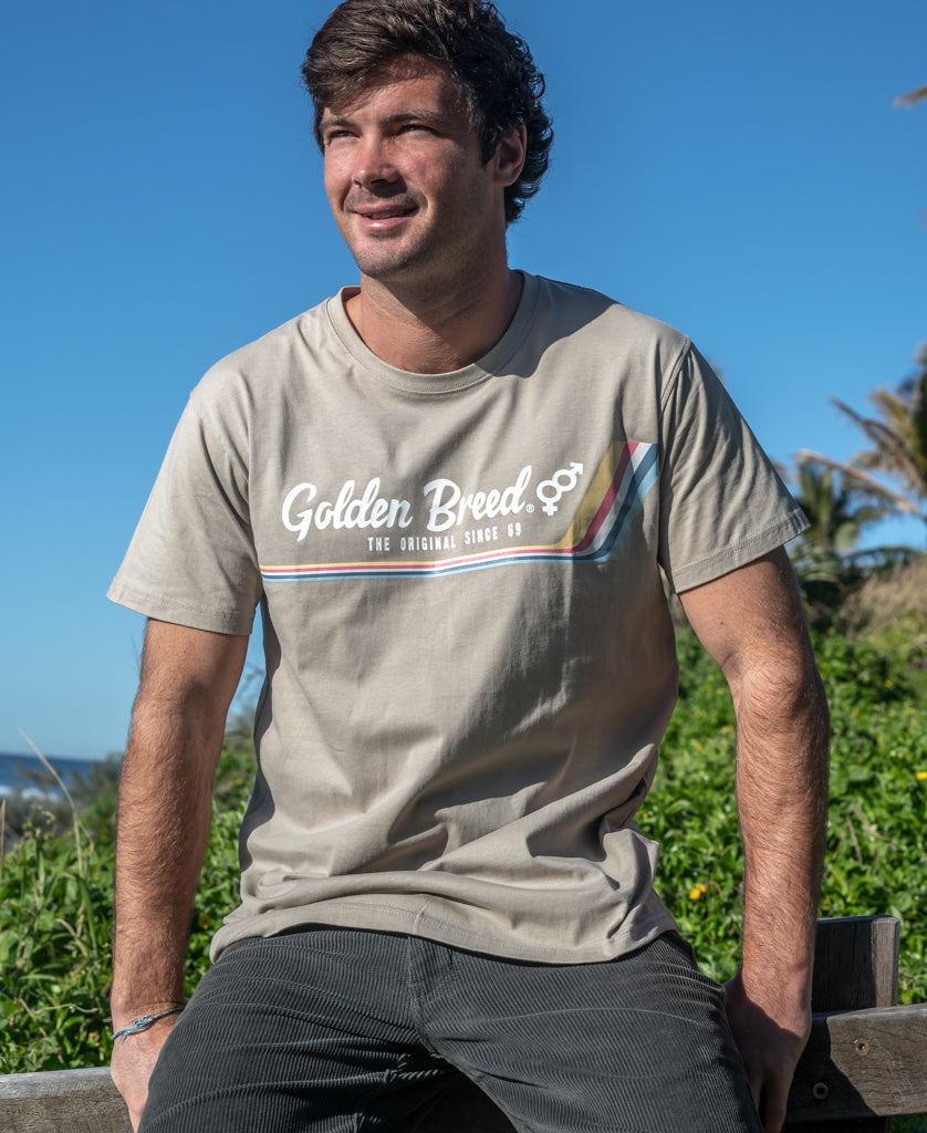 Golden Breed Retro Classic Tee | Fawn - T-Shirts