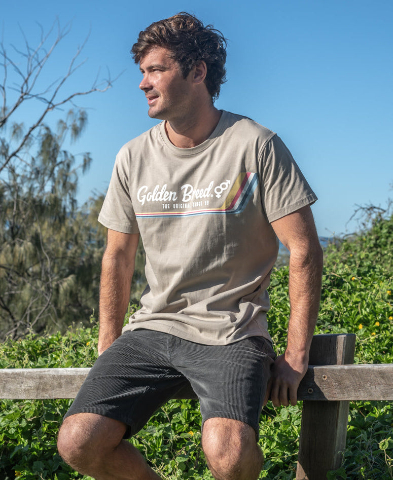 Golden Breed Retro Classic Tee | Fawn - T-Shirts