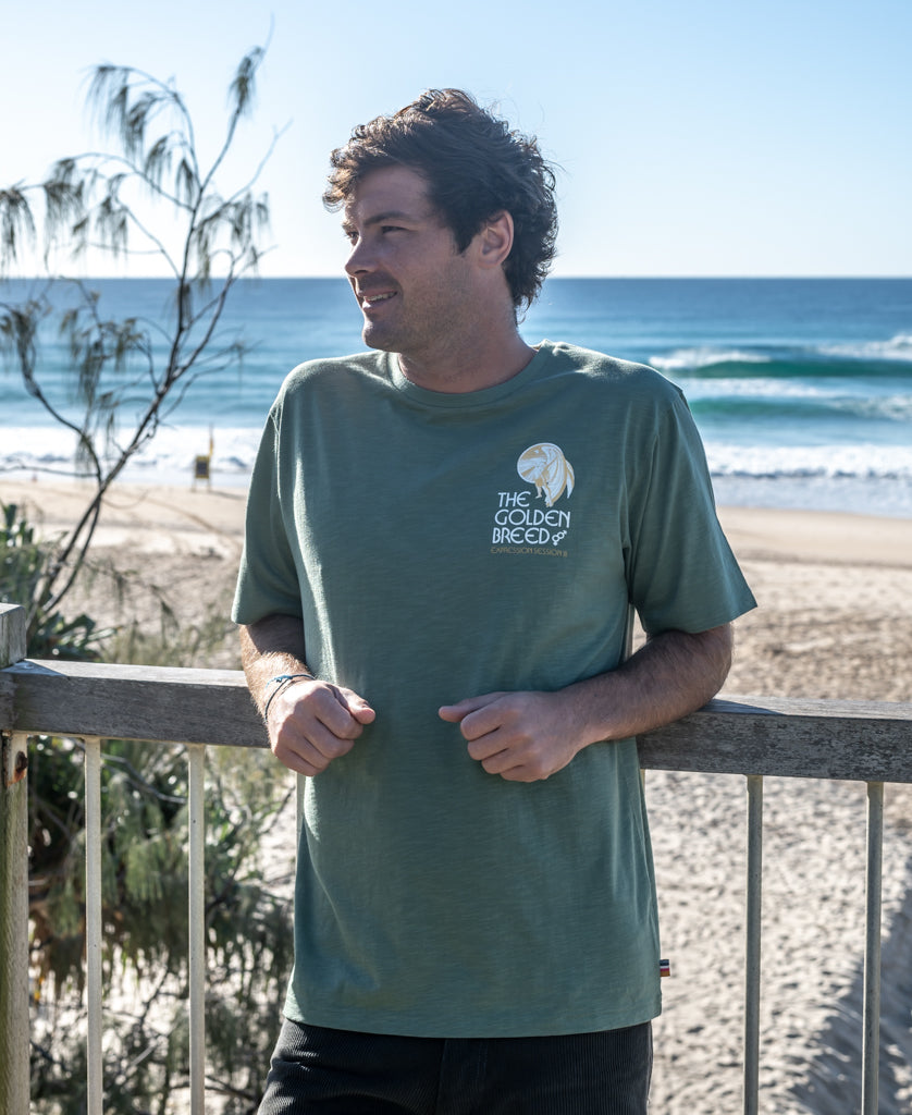 Golden Breed Expression Session Tee | Leaf Green - T-Shirts