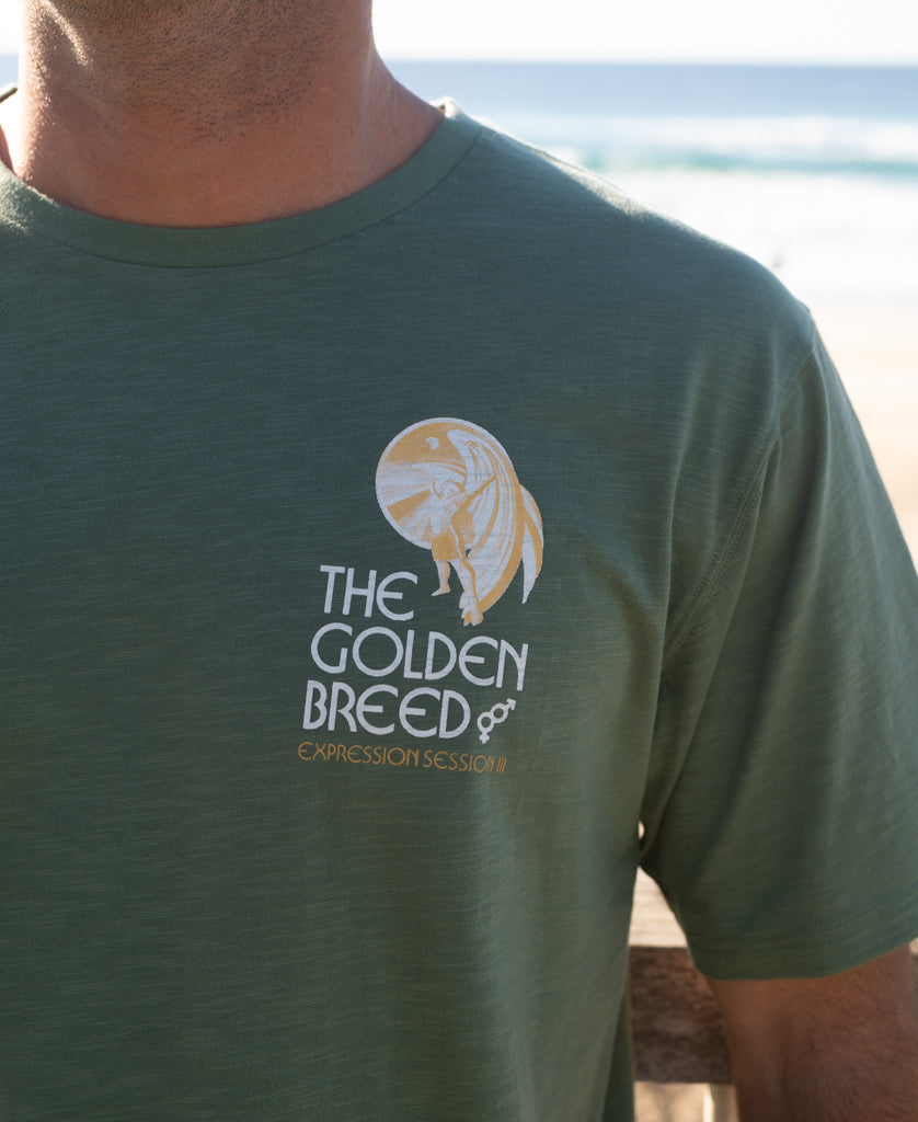 Golden Breed Expression Session Tee | Leaf Green - T-Shirts