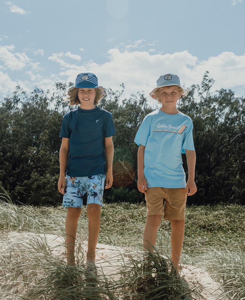 Crackers Boys Walkshort | Dark Camel-Golden Breed