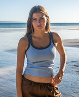 Golden Breed Flick Ringer Tank | Finch/Navy - Tank Tops