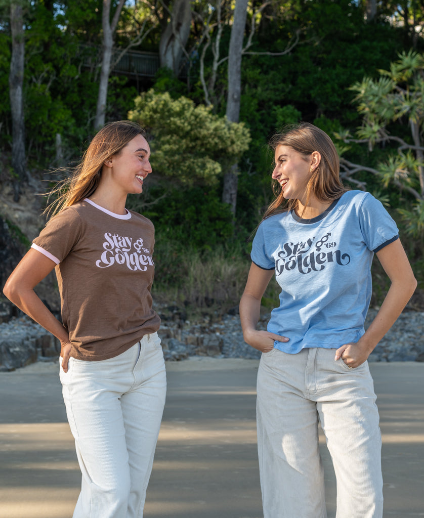 Golden Breed Stay Golden Ringer | Finch/Navy - T-Shirts