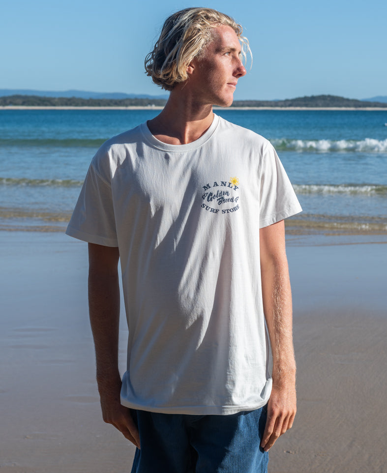 Golden Breed Manly Map Tee | Off White - T-Shirts