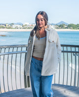 Golden Breed Willow Shacket | Off White - Coats & Jackets