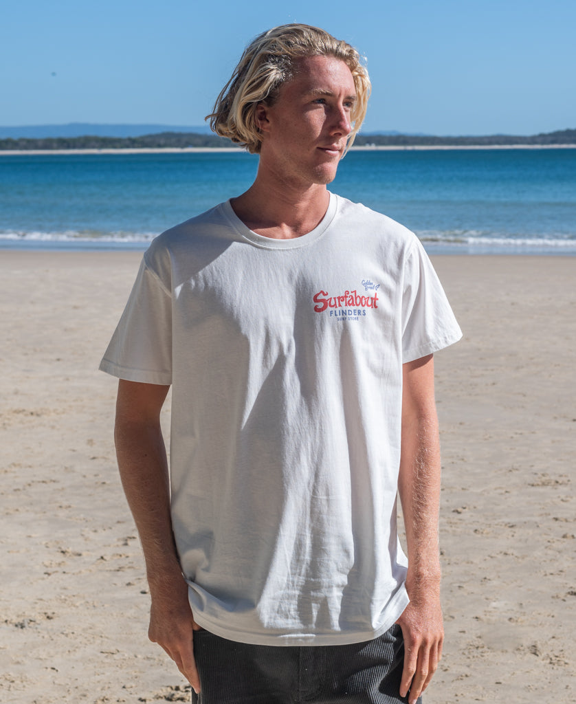 Golden Breed Flinders Surfabout Tee | Off White - T-Shirts