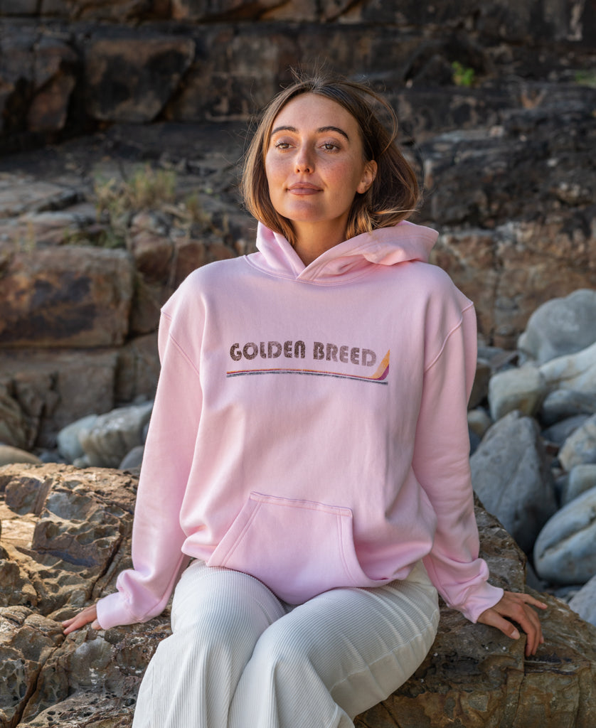 Golden Breed Holly Hoodie | Pale Pink/Espresso - Hoodies