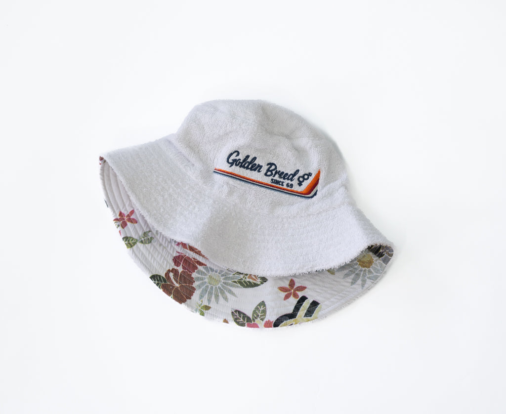 Norris Terry Bucket Hat | White