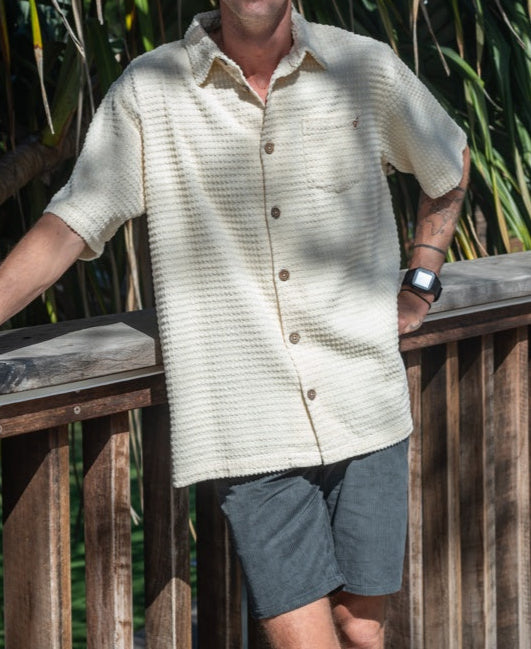 Golden Breed El Shirto Cord Shirt | Off White - Shirts