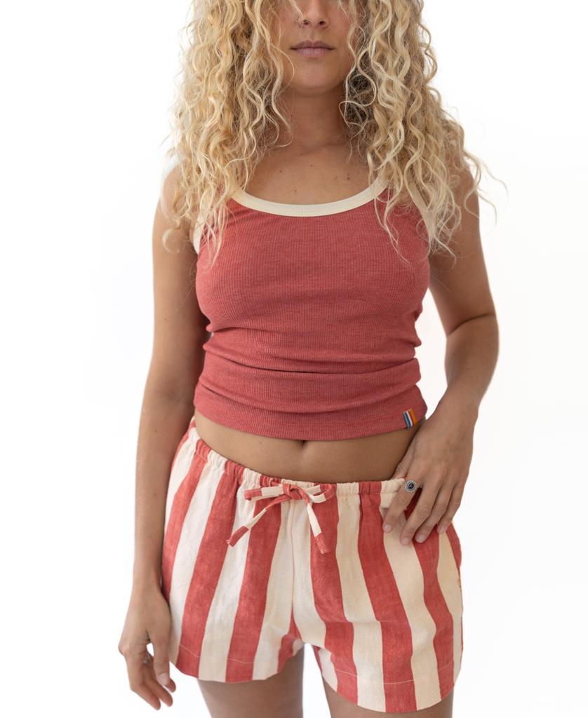 Molly Short | Wash Red/Beige-Golden Breed