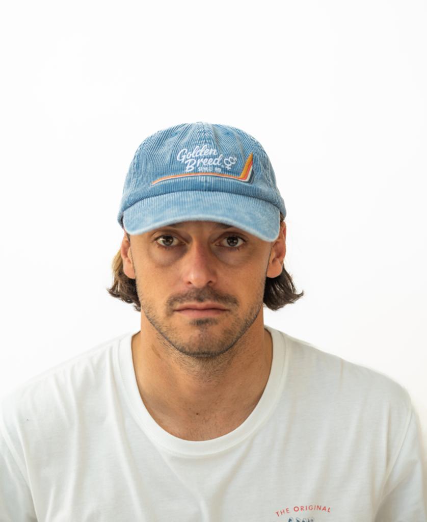 Golden Breed Hancock Cord Cap | Blue - Hats
