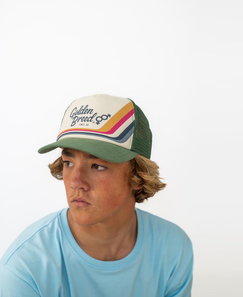 Retro Trucker Cap | Khaki-Golden Breed