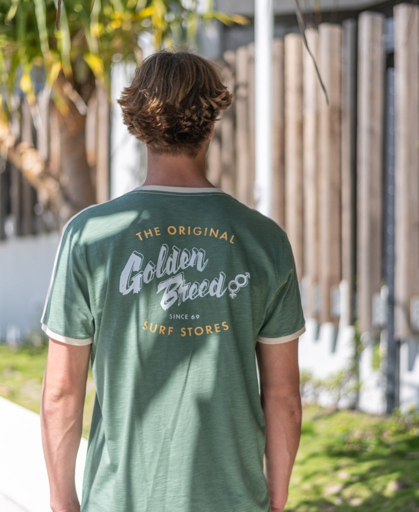 Break Ringer Tee | Leaf Green