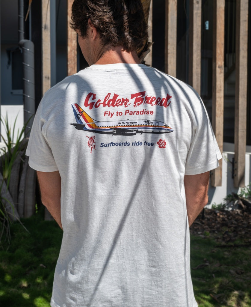 Golden Breed Fly Tee | Off White - T-Shirts