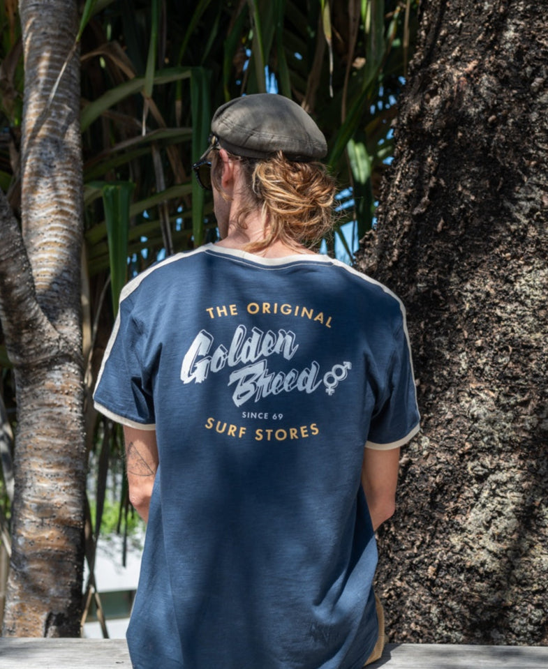 Break Ringer Tee | Navy