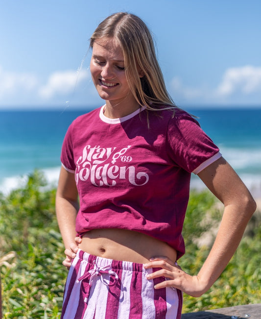 Stay Golden Ringer | Plum