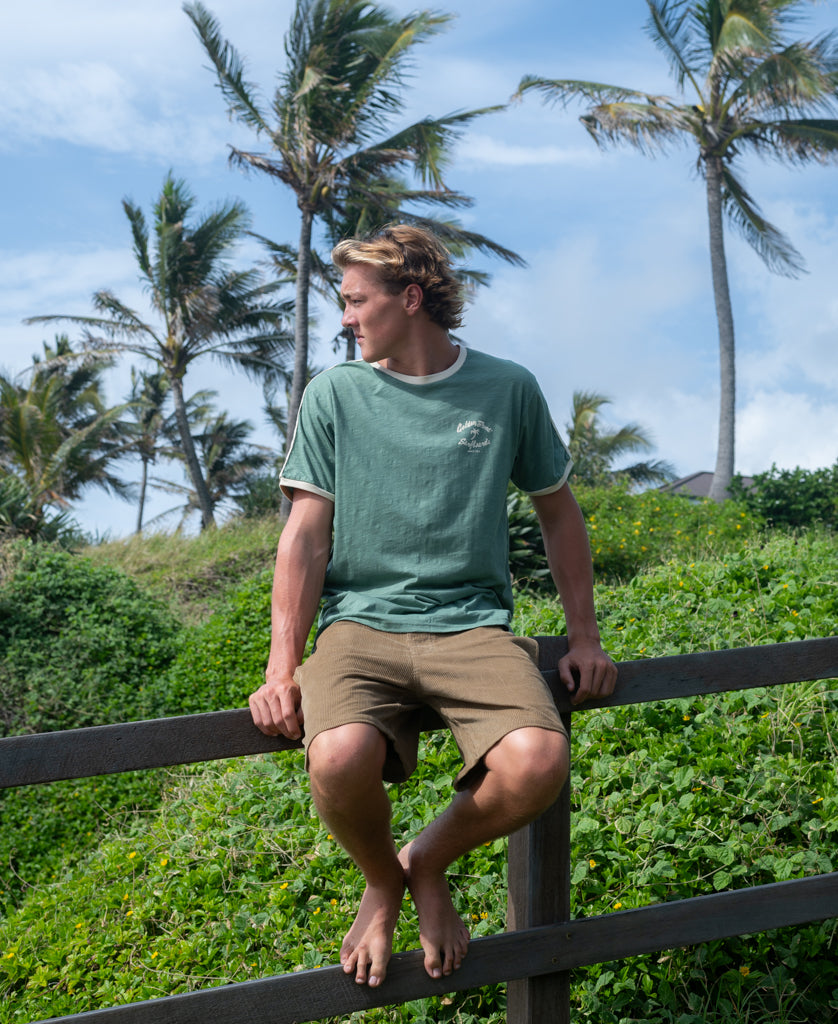 Flinders Landy Tee | Leaf Green