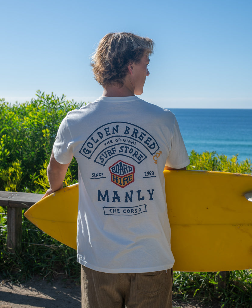 Golden Breed Manly Herring Tee | Off White - T-Shirts