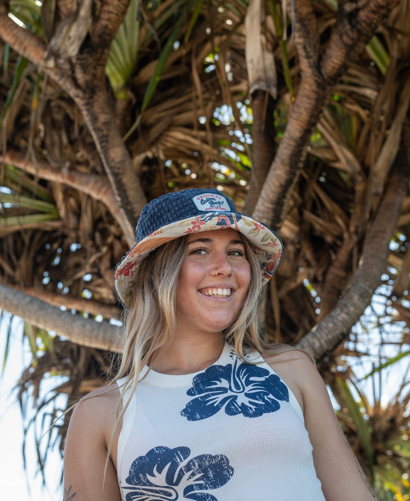 El Noggino Cord Bucket Hat | Vintage Navy