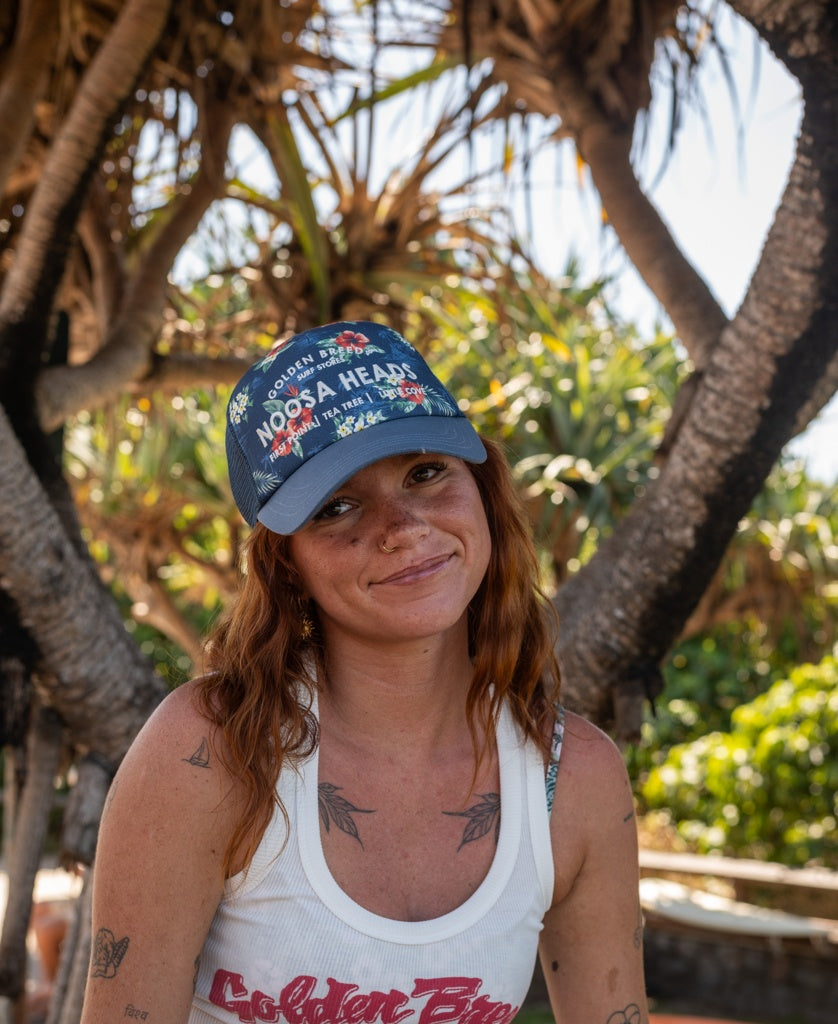 Noosa Aloha Trucker Cap | Dark Denim