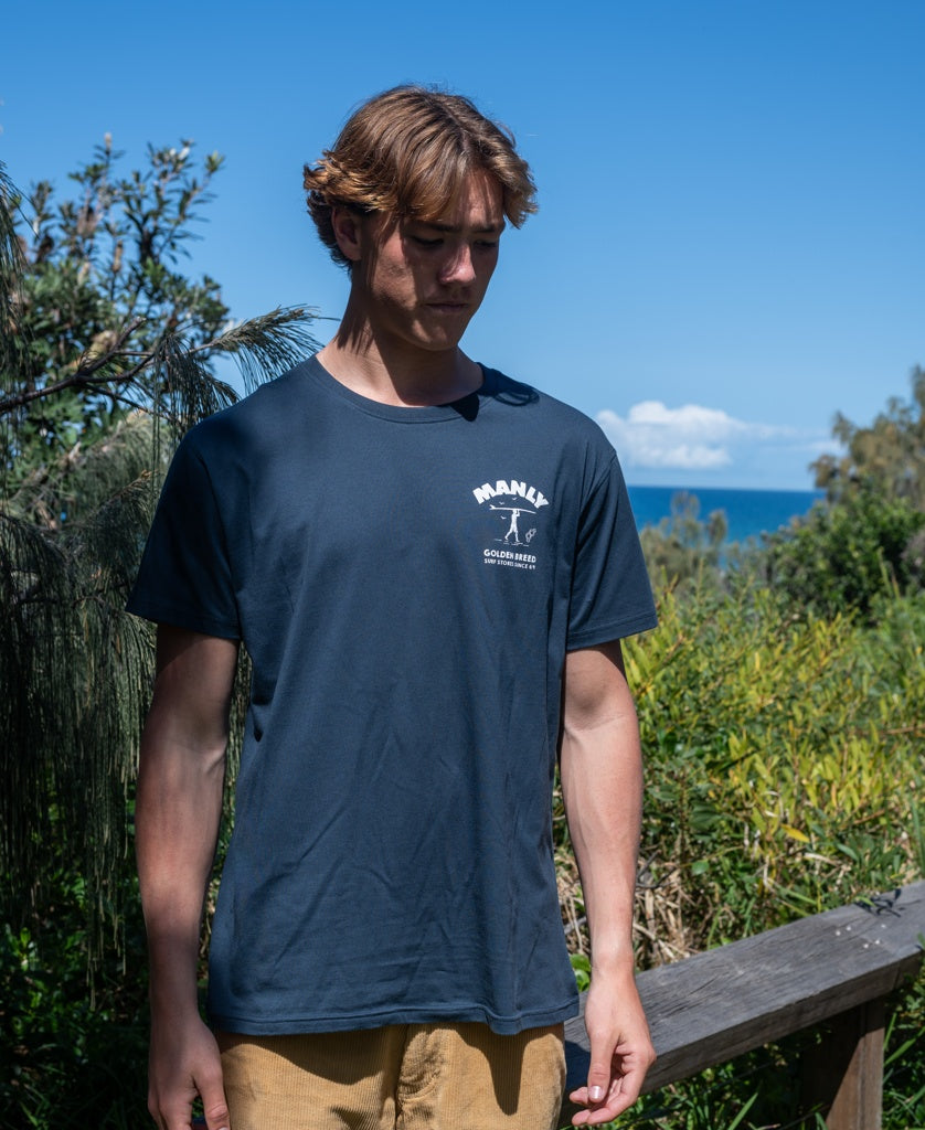 Manly Shanty Tee | Navy