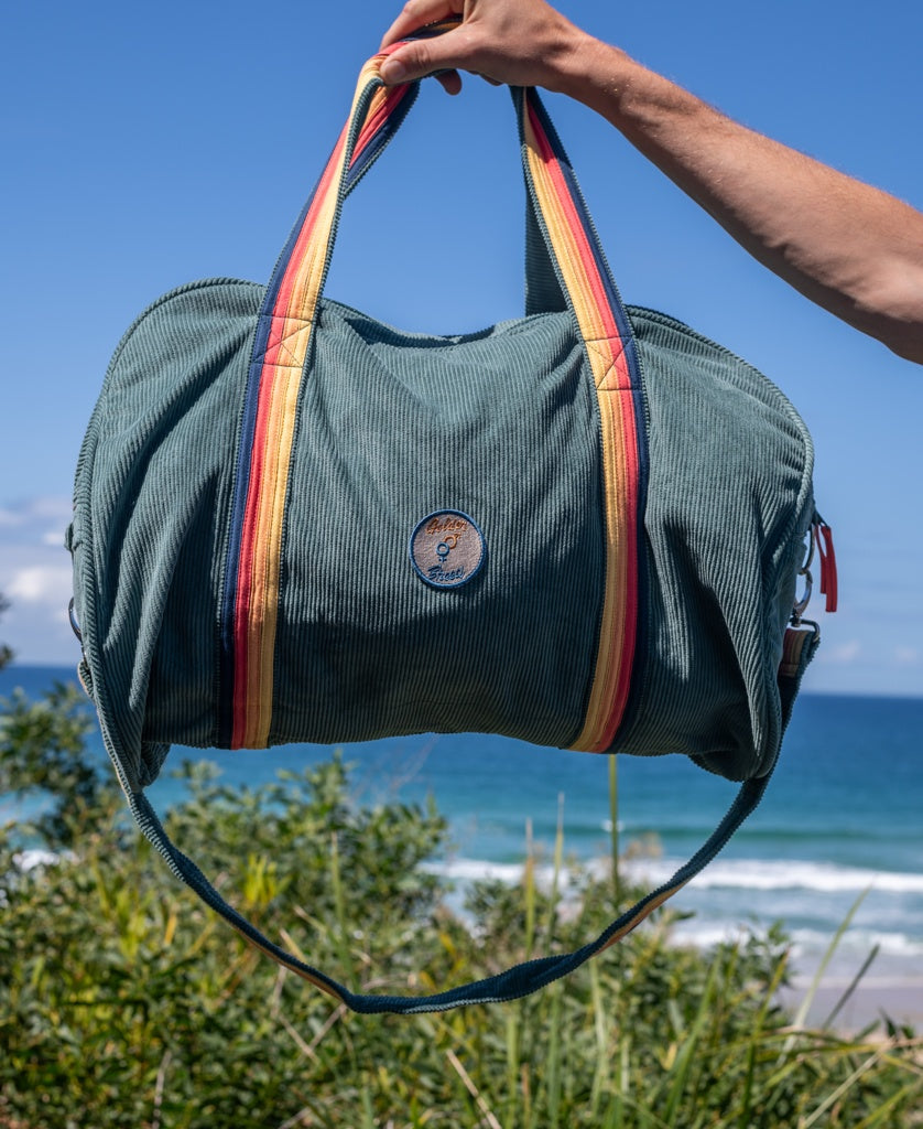 Golden Breed Long Island Cord Roll Bag | Fern - Duffel Bags