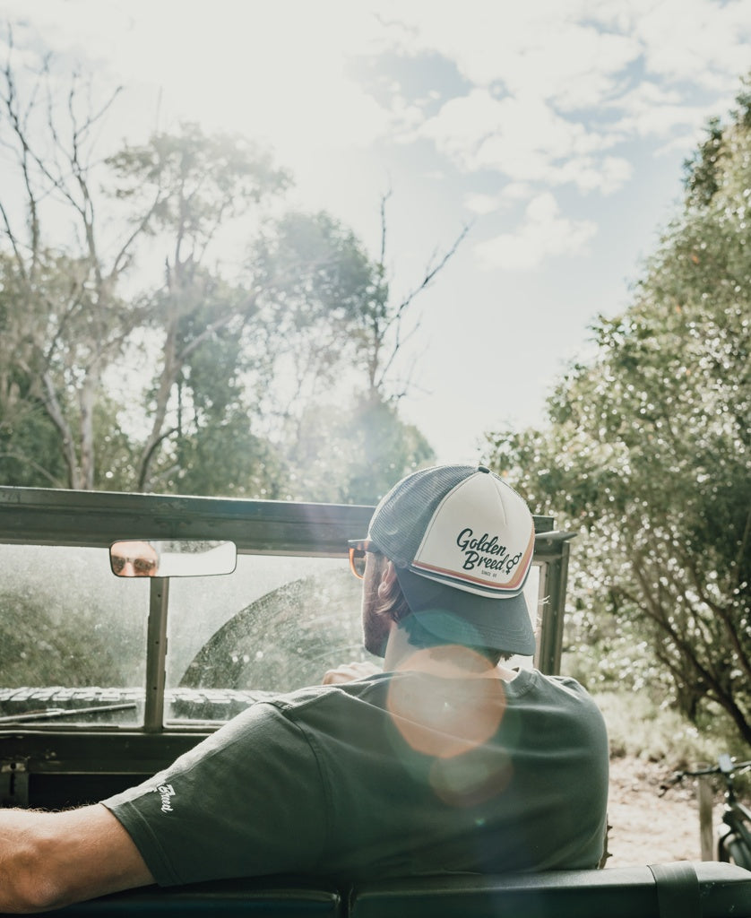 Retro Trucker Cap | Wash Black-Golden Breed