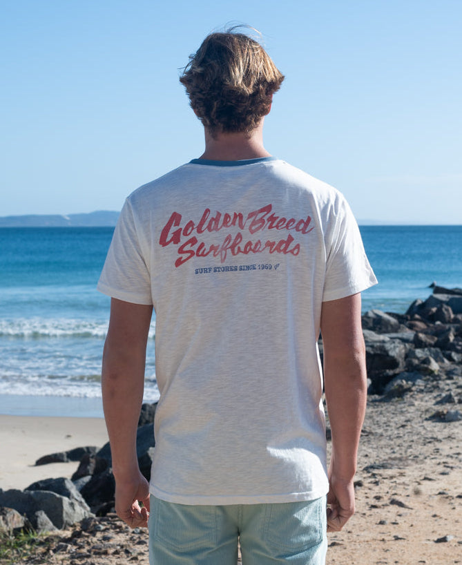 Golden Breed Surf Loco Tee | Off White - T-Shirts