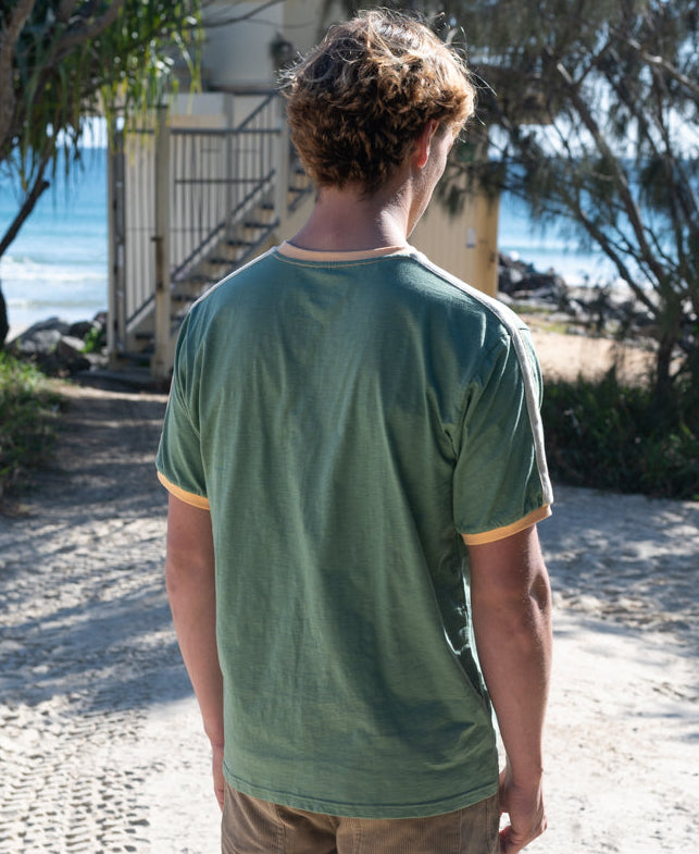 Golden Breed Throwback Tee | Leaf Green - T-Shirts