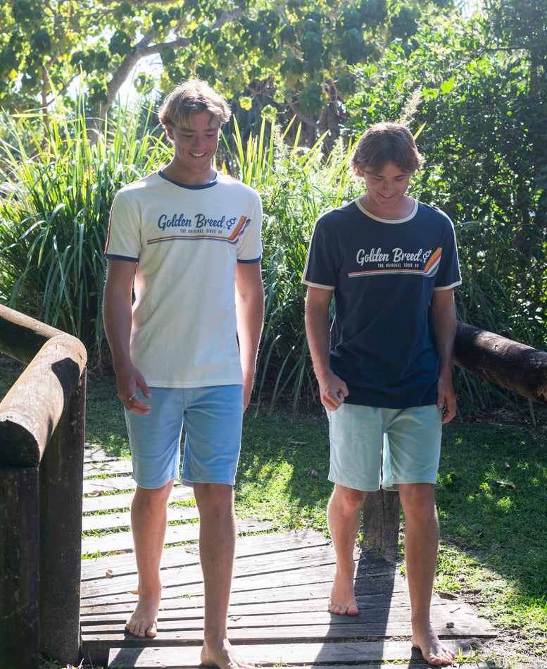 Golden Breed Fletch Cord Walkshort | Blue - Shorts