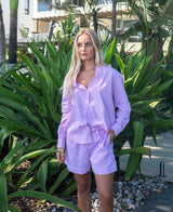 Lazy Beach Maeve L/S Shirt | Fuchsia - Shirts