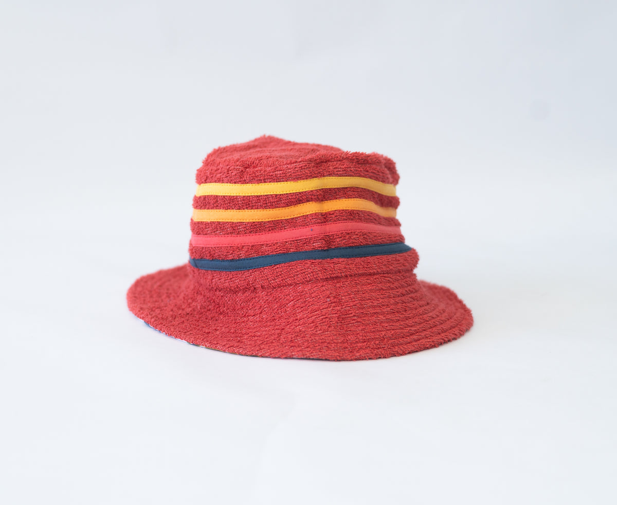 Golden Breed Long Island Terry Bucket Hat | Wash Red - Bucket Hats