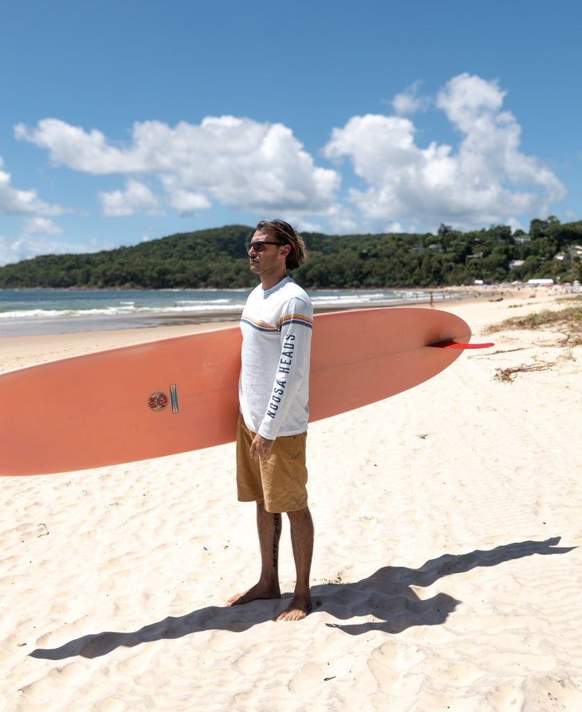 Noosa Cali LS Tee | Off White-Golden Breed