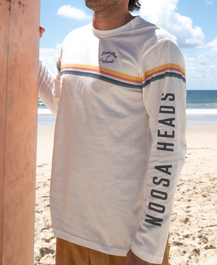 Noosa Cali LS Tee | Off White-Golden Breed