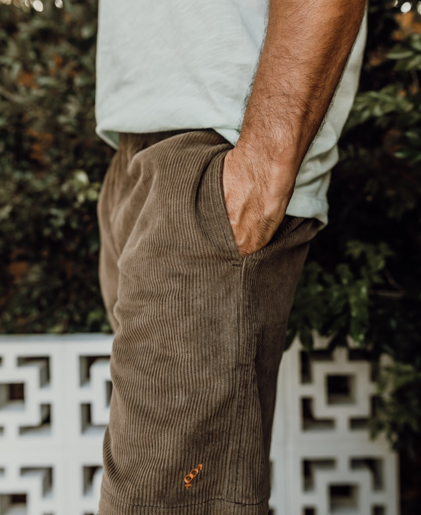 Floyd Elastic Waist Walkshort | Wash brown